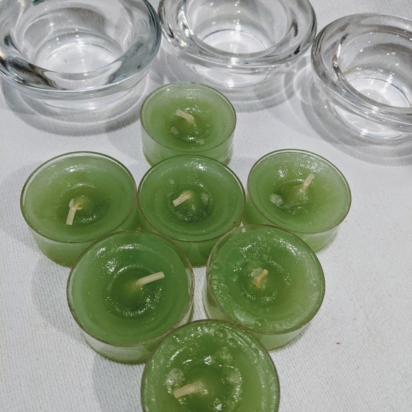 None Other - 3 Round Votive Candle Holders 7 Tealights